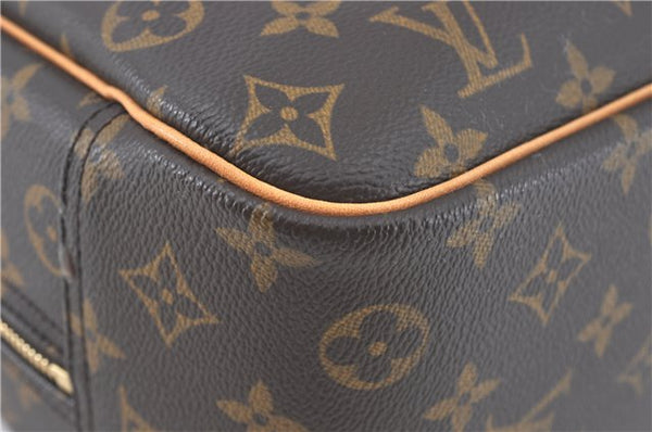 Authentic Louis Vuitton Monogram Trouville Hand Bag M42228 LV H7797