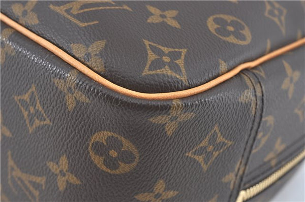 Authentic Louis Vuitton Monogram Trouville Hand Bag M42228 LV H7797