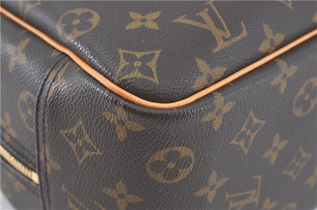 Authentic Louis Vuitton Monogram Trouville Hand Bag M42228 LV H7797
