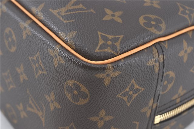 Authentic Louis Vuitton Monogram Trouville Hand Bag M42228 LV H7797