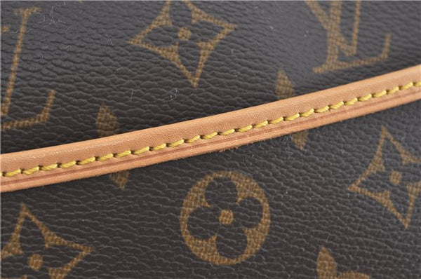 Authentic Louis Vuitton Monogram Trouville Hand Bag M42228 LV H7797