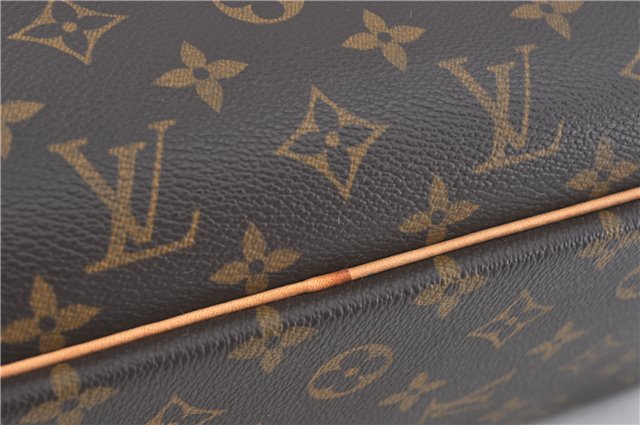 Authentic Louis Vuitton Monogram Trouville Hand Bag M42228 LV H7797