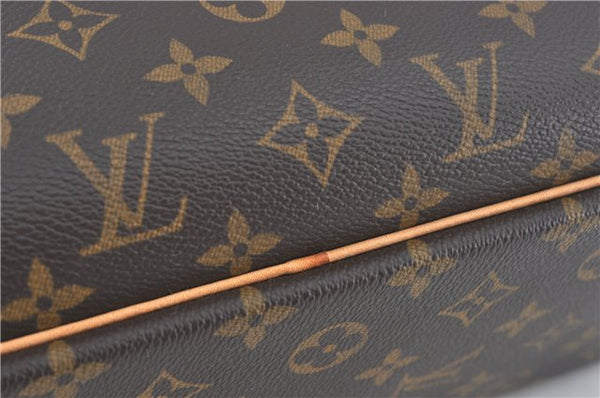 Authentic Louis Vuitton Monogram Trouville Hand Bag M42228 LV H7797
