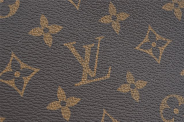 Authentic Louis Vuitton Monogram Trouville Hand Bag M42228 LV H7797