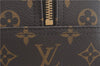 Authentic Louis Vuitton Monogram Trouville Hand Bag M42228 LV H7797