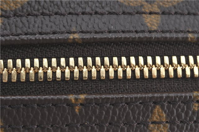 Authentic Louis Vuitton Monogram Trouville Hand Bag M42228 LV H7797