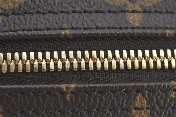 Authentic Louis Vuitton Monogram Trouville Hand Bag M42228 LV H7797