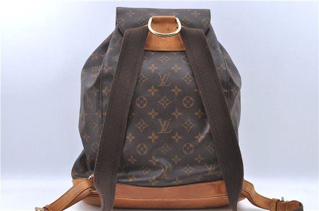 Authentic LOUIS VUITTON Monogram Montsouris GM Backpack M51135 LV H7799