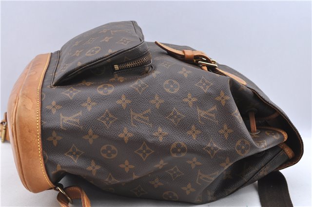 Authentic LOUIS VUITTON Monogram Montsouris GM Backpack M51135 LV H7799