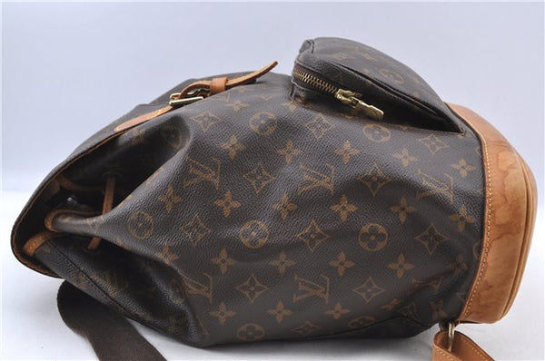 Authentic LOUIS VUITTON Monogram Montsouris GM Backpack M51135 LV H7799