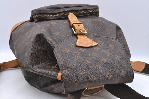 Authentic LOUIS VUITTON Monogram Montsouris GM Backpack M51135 LV H7799