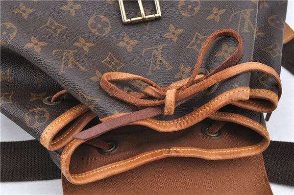 Authentic LOUIS VUITTON Monogram Montsouris GM Backpack M51135 LV H7799