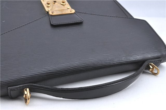 Authentic LOUIS VUITTON Epi Monceau 2Way Shoulder Hand Bag Black M52122 LV H7801