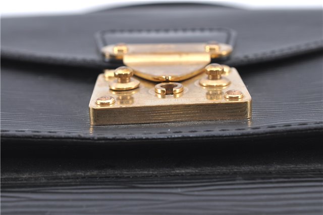Authentic LOUIS VUITTON Epi Monceau 2Way Shoulder Hand Bag Black M52122 LV H7801