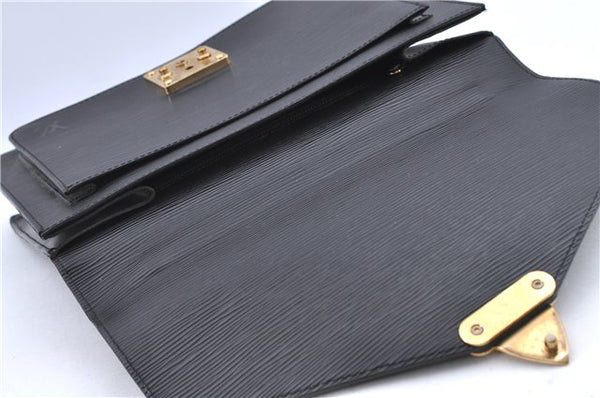 Authentic LOUIS VUITTON Epi Monceau 2Way Shoulder Hand Bag Black M52122 LV H7801