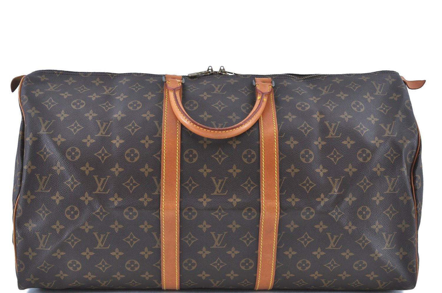 Authentic LOUIS VUITTON Monogram Keepall 55 Boston Bag M41424 LV H7806