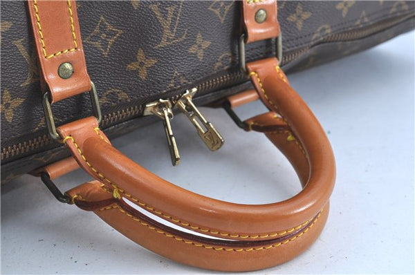 Authentic LOUIS VUITTON Monogram Keepall 55 Boston Bag M41424 LV H7806