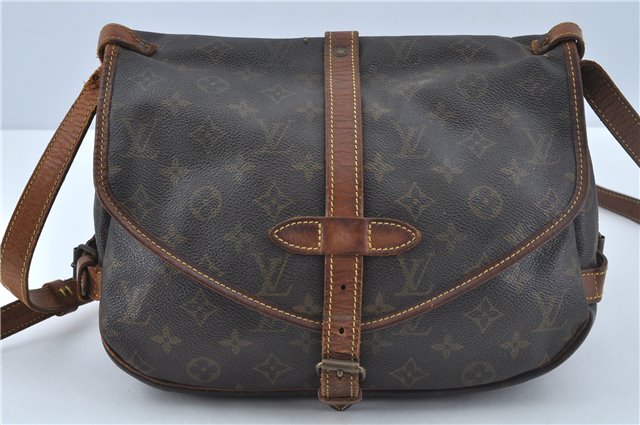 Auth LOUIS VUITTON Monogram Saumur 30 Shoulder Cross Body Bag M42256 LV H7812