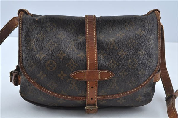 Auth LOUIS VUITTON Monogram Saumur 30 Shoulder Cross Body Bag M42256 LV H7812