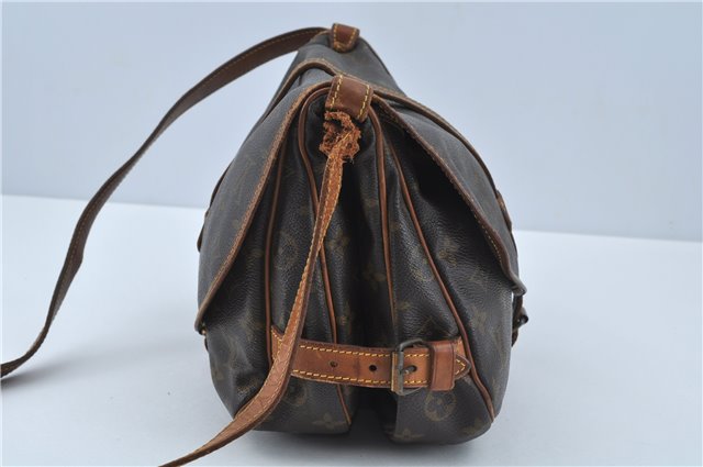 Auth LOUIS VUITTON Monogram Saumur 30 Shoulder Cross Body Bag M42256 LV H7812