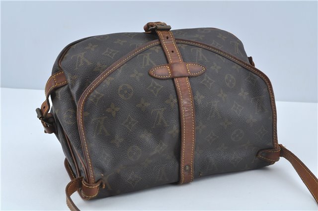 Auth LOUIS VUITTON Monogram Saumur 30 Shoulder Cross Body Bag M42256 LV H7812