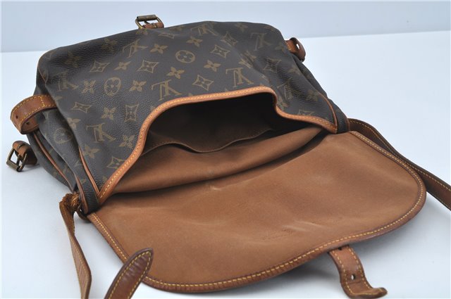Auth LOUIS VUITTON Monogram Saumur 30 Shoulder Cross Body Bag M42256 LV H7812