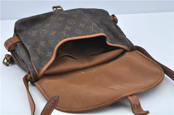 Auth LOUIS VUITTON Monogram Saumur 30 Shoulder Cross Body Bag M42256 LV H7812