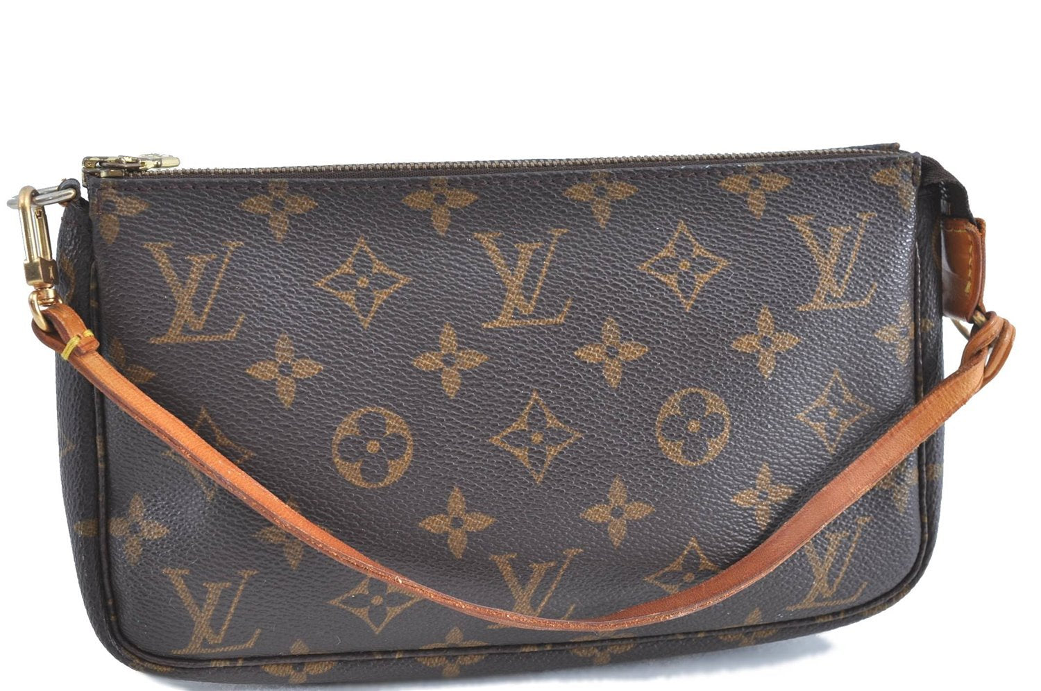 Authentic Louis Vuitton Monogram Pochette Accessoires Pouch M51980 LV H7817