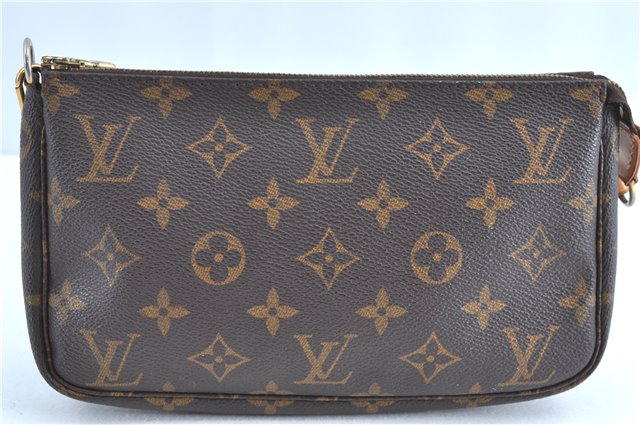 Authentic Louis Vuitton Monogram Pochette Accessoires Pouch M51980 LV H7817