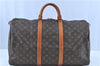 Authentic LOUIS VUITTON Monogram Keepall 50 Boston Bag M41426 LV H7819