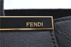 Authentic FENDI Shoulder Tote Bag Leather Black H7828