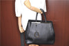 Authentic FENDI Shoulder Tote Bag Leather Black H7828