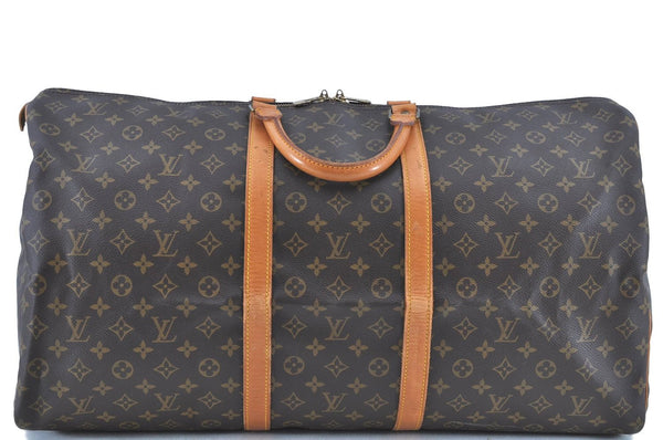 Authentic LOUIS VUITTON Monogram Keepall 60 Boston Bag M41422 LV H7836