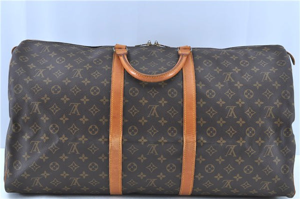 Authentic LOUIS VUITTON Monogram Keepall 60 Boston Bag M41422 LV H7836