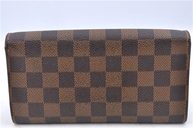 Authentic LOUIS VUITTON Damier Portefeuille Sarah Purse Wallet N61734 LV H7840