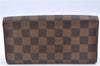 Authentic LOUIS VUITTON Damier Portefeuille Sarah Purse Wallet N61734 LV H7840