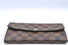 Authentic LOUIS VUITTON Damier Portefeuille Sarah Purse Wallet N61734 LV H7840