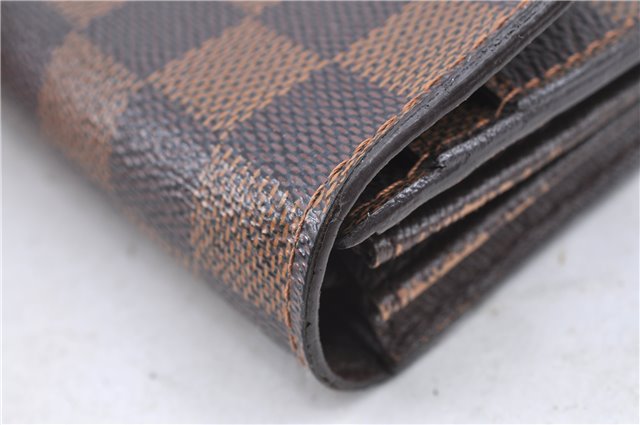 Authentic LOUIS VUITTON Damier Portefeuille Sarah Purse Wallet N61734 LV H7840