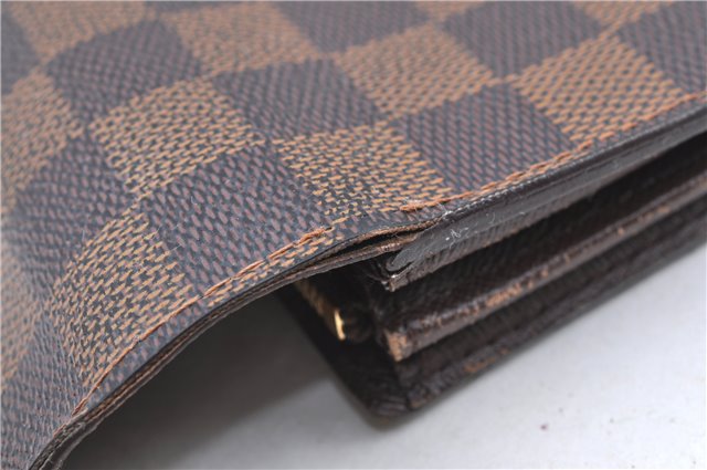 Authentic LOUIS VUITTON Damier Portefeuille Sarah Purse Wallet N61734 LV H7840