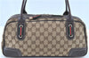 GUCCI Web Sherry Line Princy Ribbon Shoulder Bag GG Canvas 161720 Brown H7844