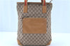 Auth GUCCI Sherry Line Tote Shoulder Bag GG Canvas Leather 0190401 Brown H7848