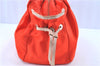 Authentic kate spade Nylon Leather Shoulder Tote Bag Orange Red H7849