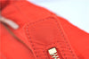 Authentic kate spade Nylon Leather Shoulder Tote Bag Orange Red H7849