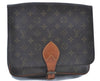 Auth LOUIS VUITTON Monogram Cartouchiere GM Clutch Bag M51252 Junk H7852