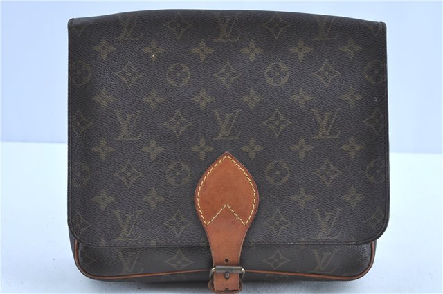 Auth LOUIS VUITTON Monogram Cartouchiere GM Clutch Bag M51252 Junk H7852