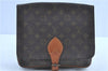 Auth LOUIS VUITTON Monogram Cartouchiere GM Clutch Bag M51252 Junk H7852