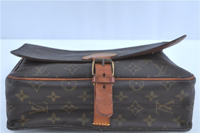 Auth LOUIS VUITTON Monogram Cartouchiere GM Clutch Bag M51252 Junk H7852