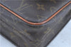 Auth LOUIS VUITTON Monogram Cartouchiere GM Clutch Bag M51252 Junk H7852
