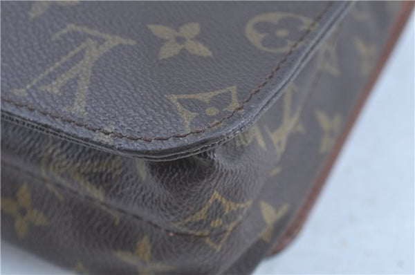 Auth LOUIS VUITTON Monogram Cartouchiere GM Clutch Bag M51252 Junk H7852