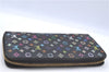 Auth LOUIS VUITTON Monogram Multicolor Zippy Wallet Purse Black M60243 LV H7859